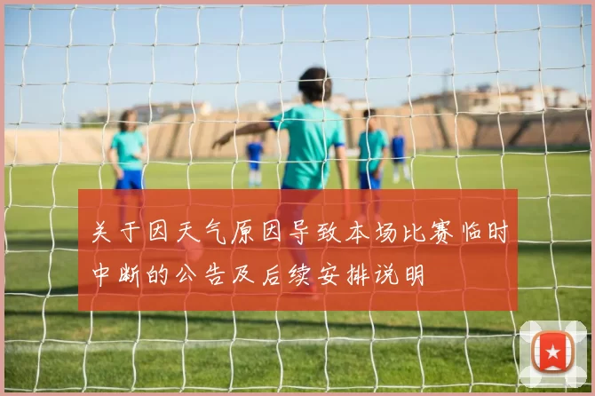 关于因天气原因导致本场比赛临时中断的公告及后续安排说明